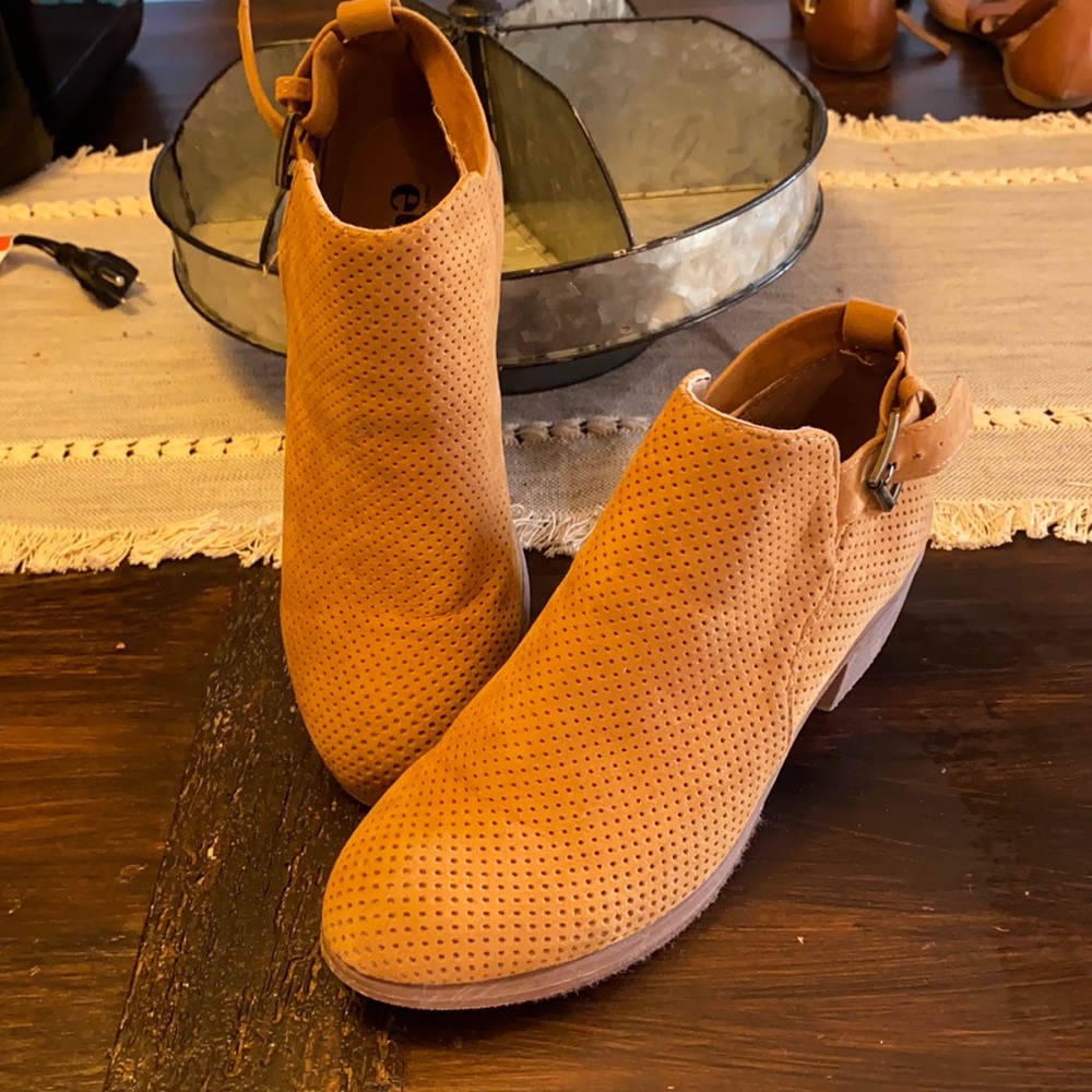 Brown booties